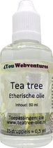 Pure etherische tea tree olie - 50 ml - etherische olie - essentiële tea tree olie