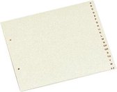 Class'ex tabbladen A-Z formaat 21 x 215/23 cm 2-gaatsperforatie karton gems