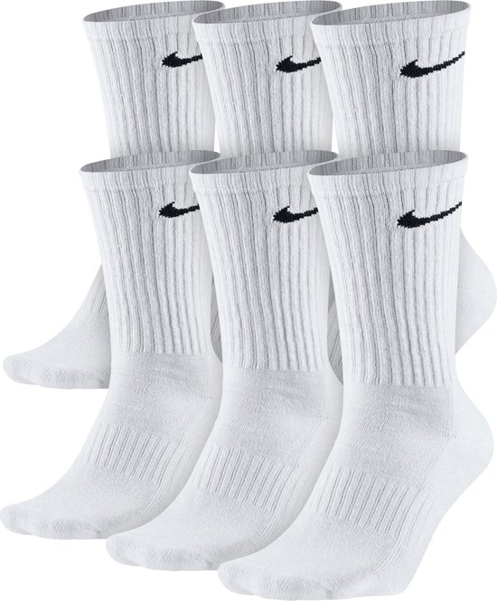Nike Sokken - Maat 38-42 Unisex - wit/ zwart | bol.com