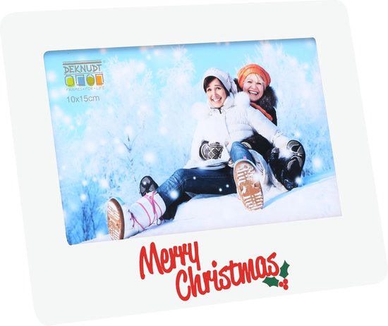 Deknudt Frames fotolijst S67HD1 - wit - Merry Christmas - 10x15 cm