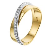 The Jewelry Collection Ring Diamant 0.18ct H Si - Bicolor Goud