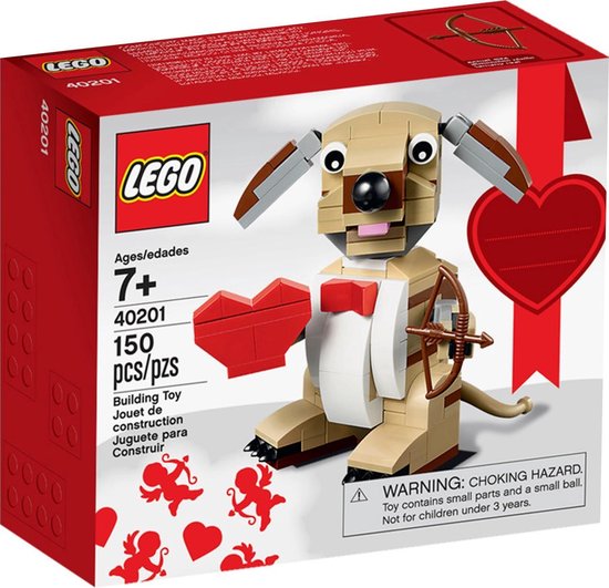 LEGO 40201 Chien Cupidon de la Saint-Valentin