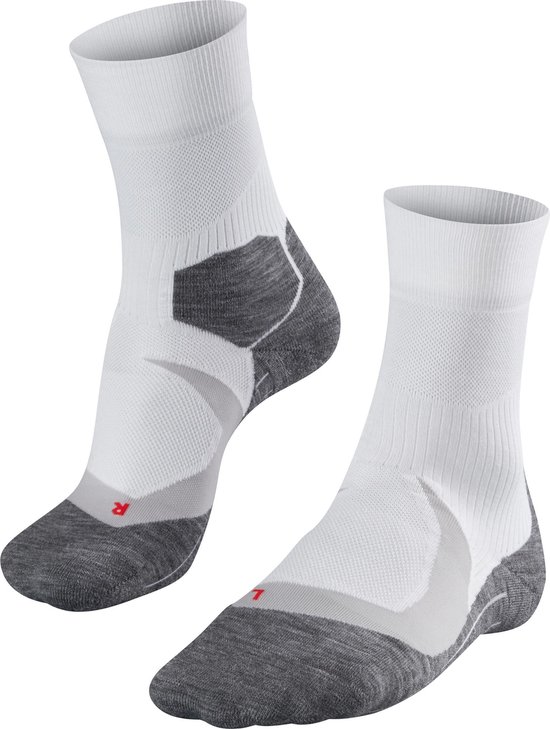 FALKE RU4 Endurance Cool Hardloopsokken anti blaren, anti zweet functioneel garen sportsokken heren wit - Maat 46-48