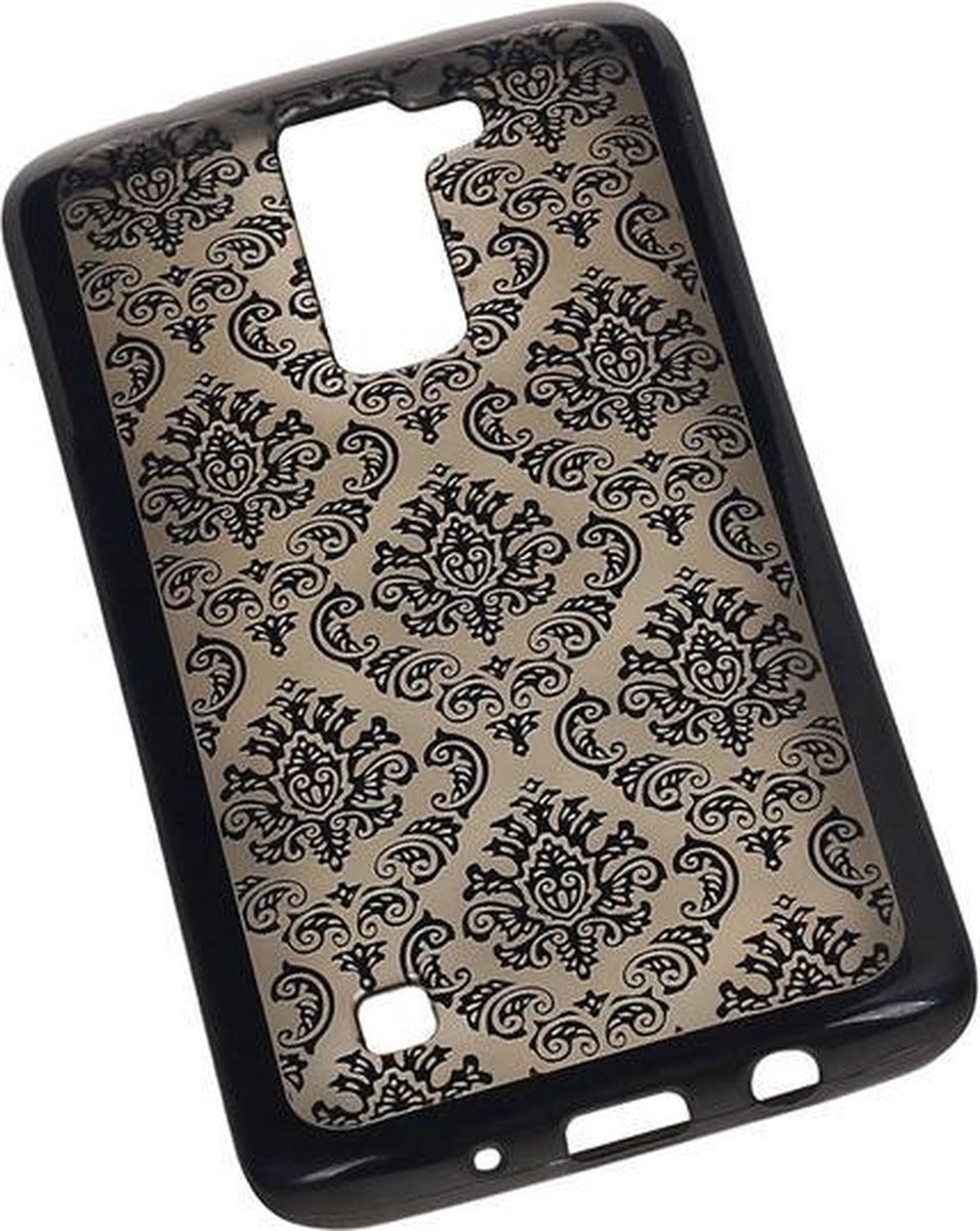 Zwart Brocant TPU back case cover hoesje voor LG K8