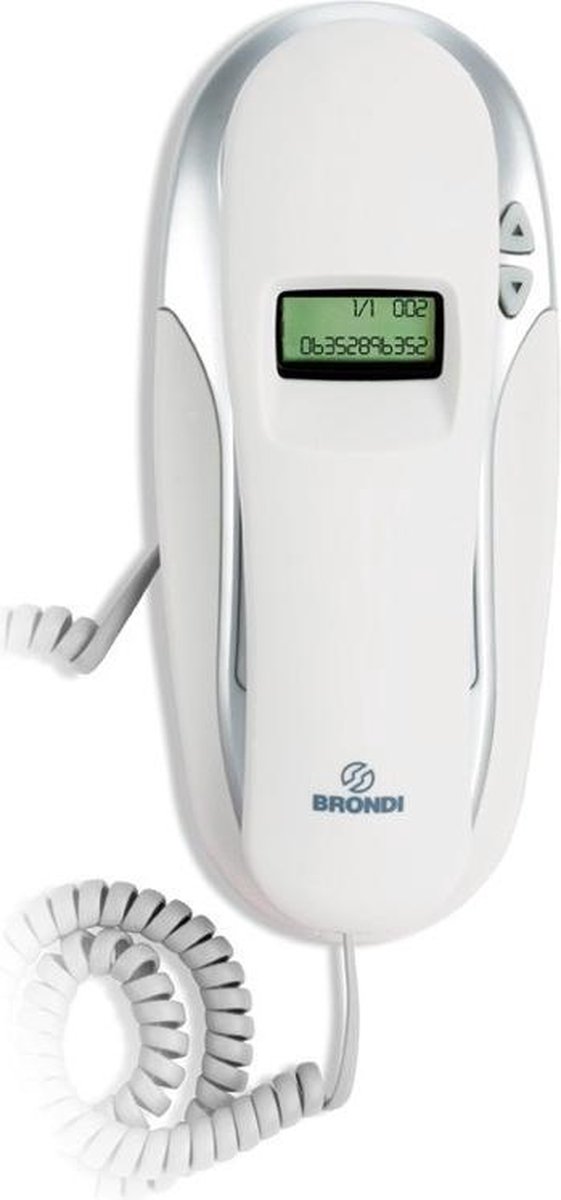 Brondi KENOBY CID Analoge telefoon Nummerherkenning Wit