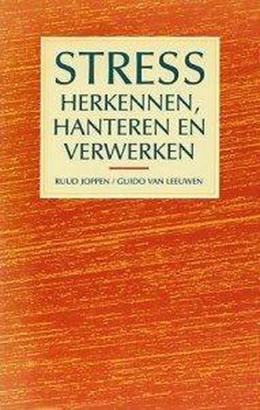 Stress herkennen - cover