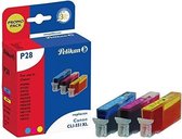 Pelikan P28 CMY inktcartridge 3 stuk(s) Cyaan, Magenta, Geel