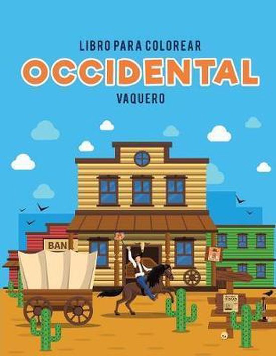Libro para colorear occidental - cover
