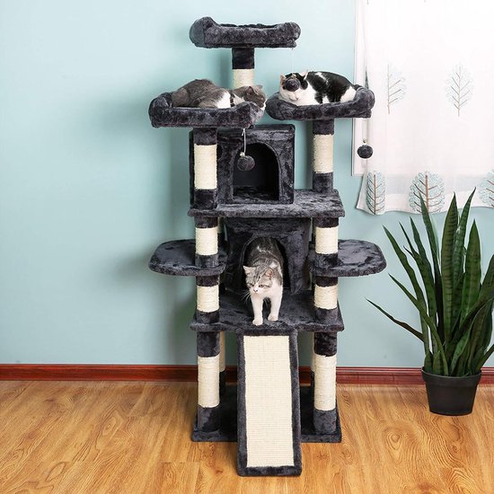 Poteau à chat XXL Luxury Cat avec paniers, belvédères, maisons pour chats -  Grand... | bol