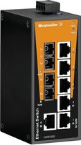 Weidmüller IE-SW-BL08-6TX-2SC Unmanaged L2 Fast Ethernet (10/100) Zwart, Oranje
