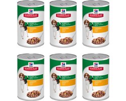 Hill's Science Plan Canine Puppy - Kip - Hondenvoer - 6 x 370 g