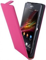 Mobiparts Premium Flip Case Sony Xperia SP Pink
