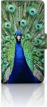 Bumper Housse Etui de Protection Compatible avec Huawei P20 Coque Téléphone Paon