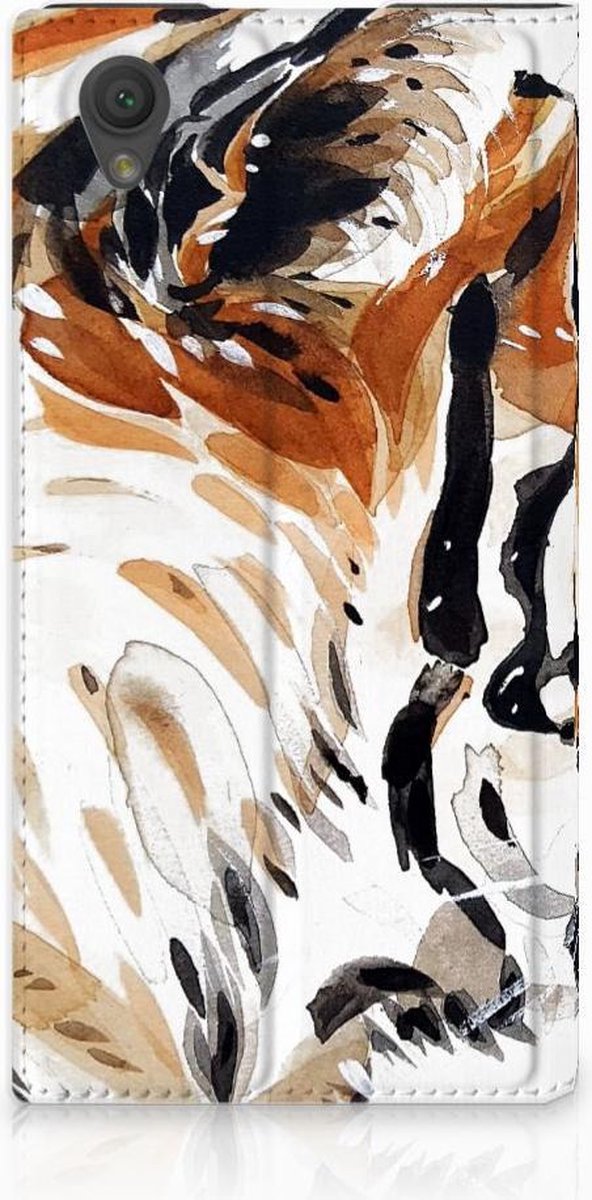 Bookcase Sony Xperia L1 Watercolor Tiger