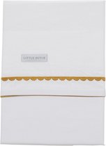 Little Dutch Wieglaken ochre Rounded geborduurd