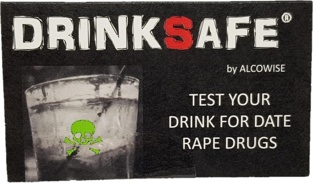 Goedkoopste DrinkSafe drugstest GHB en Ketamine - 5 stuks