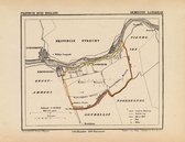 Historische kaart, plattegrond van gemeente Langerak in Zuid Holland uit 1867 door Kuyper van Kaartcadeau.com
