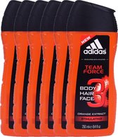 Adidas Team Force 3 in 1 Douchegel - 6 x 250 ml