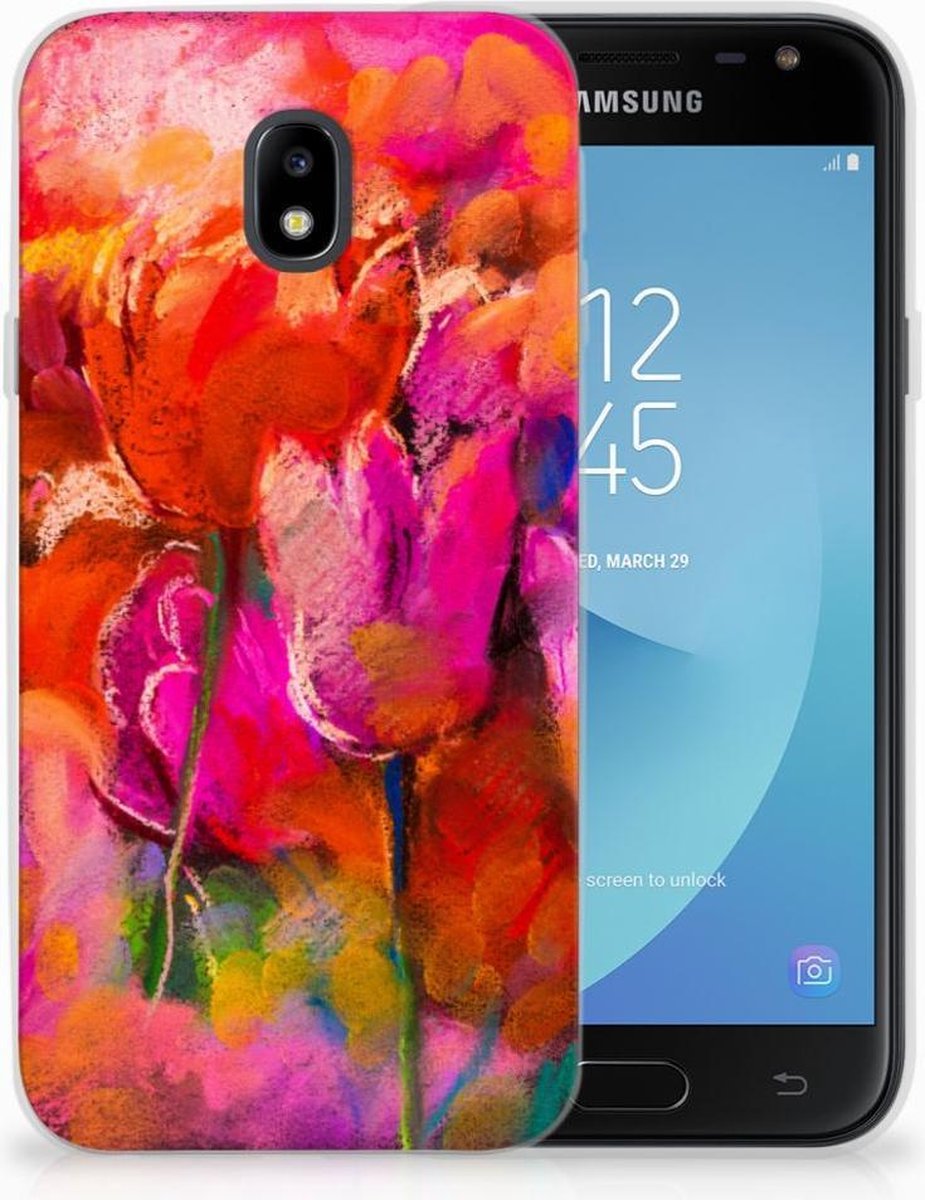 Hoesje maken Samsung Galaxy J3 2017 Tulips