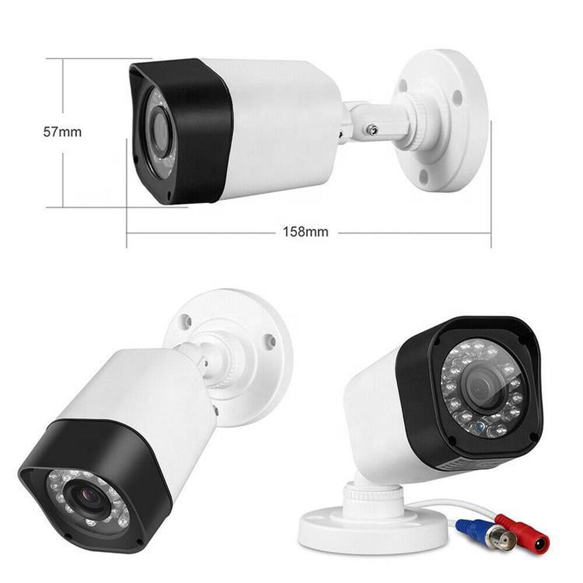 Bewakingscamera Bullit systeem voor thuis met APP 8 Camera's | bol.com