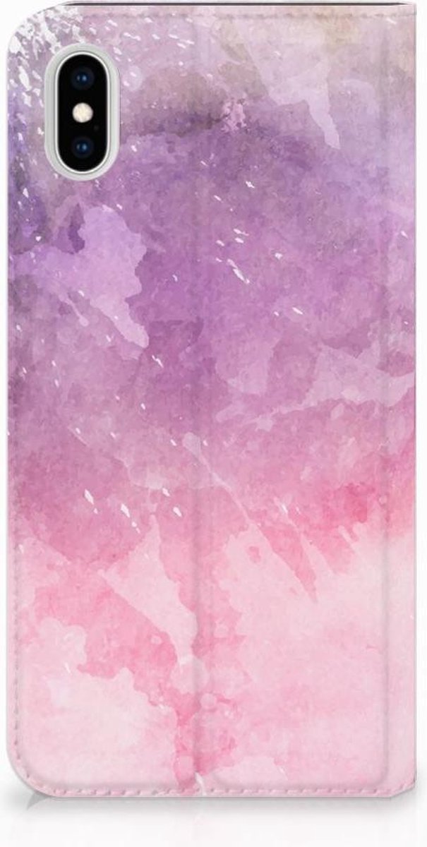 Bookcase Apple iPhone Xs Max Pink Purple Paint