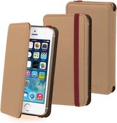 Muvit Universal Smartphone Folio Case with Velcro Size L Beige