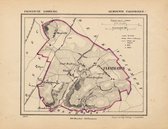 Historische kaart, plattegrond van gemeente Ulestraten in Limburg uit 1867 door Kuyper van Kaartcadeau.com