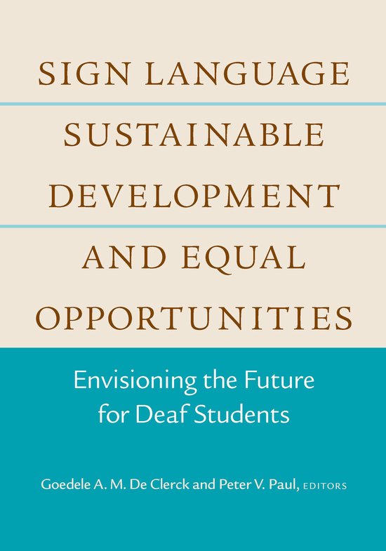 Deaf Education 5 - Sign Language, Sustainable Development, a ... - cover