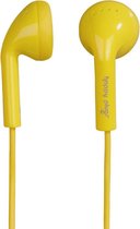 Happy Plugs earbud headset, geel