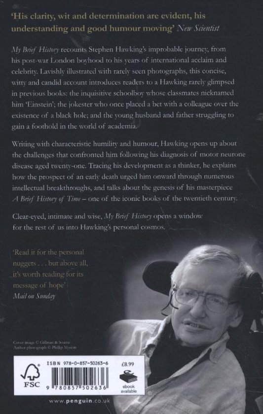 W.　Stephen　9780857502636　Boeken　My　History,　Brief　Hawking