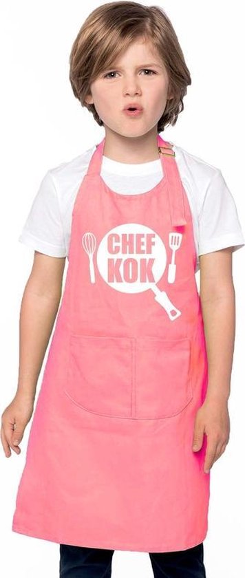 Kinderen Schort En Chef-kok Hoed Set, Kinderen Chef Kostuum Voor Jongens Meisjes Bakken Tuinieren