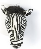 Wild&Soft- Wanddecoratie dierenkop pluche zebra Daniel