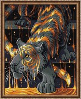 Diamond Painting Tiger in Gold 40x50CM Artibalta