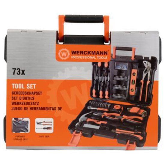 Werckmann Gereedschap Set 73 delig Gereedschapskoffer Werckmann Gereedschap Set 73 delig Gereedschapskoffer