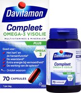 Davitamon Compleet + Omega 3 Visolie - Multivitamine - Voedingssupplement - 70 Capsules