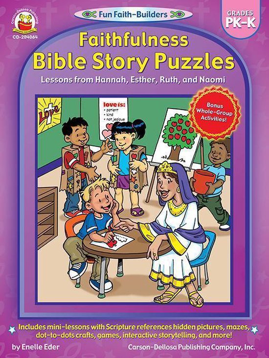 Faithfulness Bible Story Puzzles, Grades PK K Lessons from Hannah