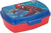 Marvel Broodtrommel Spider-man Jongens 17 X 14 Cm Blauw/rood