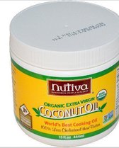 Biologische extra virgin kokosolie (444 ml) - Nutiva
