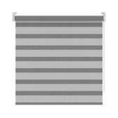BloomTheRoom duo rolgordijn - Structuur wit/grijs - 52x250 cm