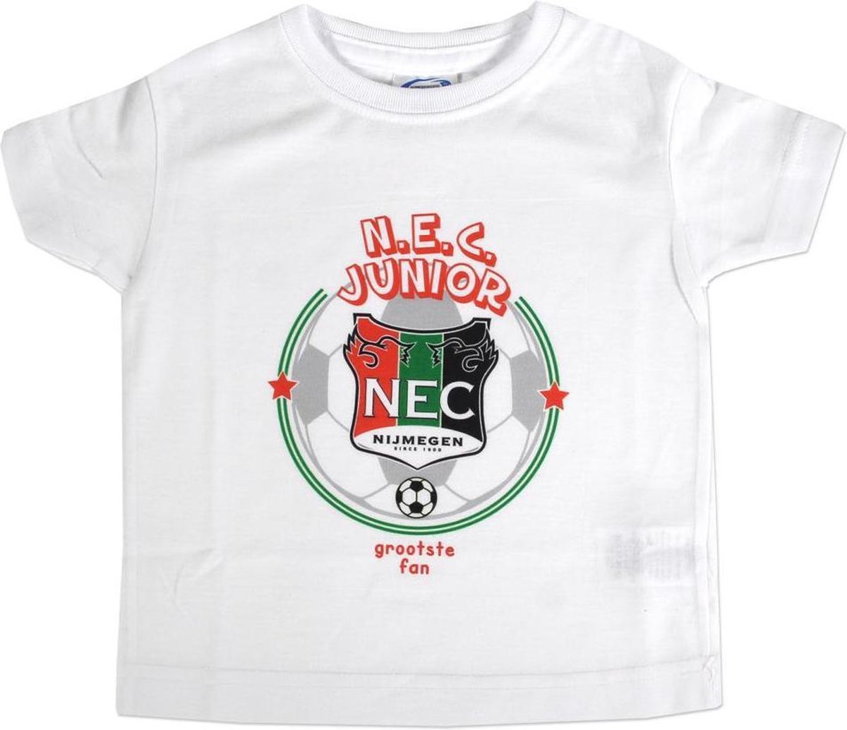 Ontwarren Matig Herhaald Baby T-shirt fan N.E.C. Nijmegen-Maat-92-Kleur-Wit | bol