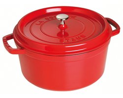 Staub Braadpan / Cocotte - Kersenrood - ø 30 cm / 8.35 liter
