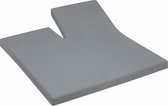 Damai - Hoeslaken split (tot 35 cm) - Katoen - 180 x 210 cm - Grey