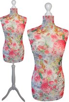 Pink flower paspop met witte sparkling driepoot 44/46