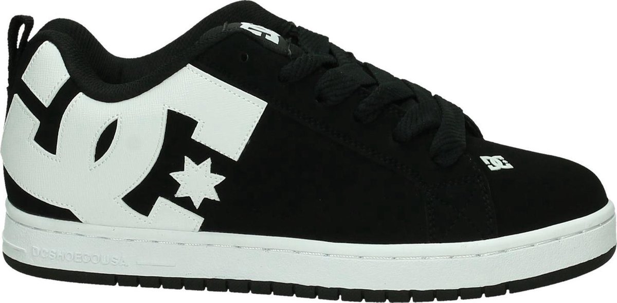 DC Shoes - Court Graffik - Skate laag - Heren - Maat 40,5 - Zwart - 001