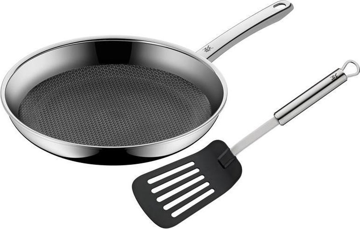 WMF Profi Resist Koekenpan - Ø 28 cm - RVS + Profi Plus spatel
