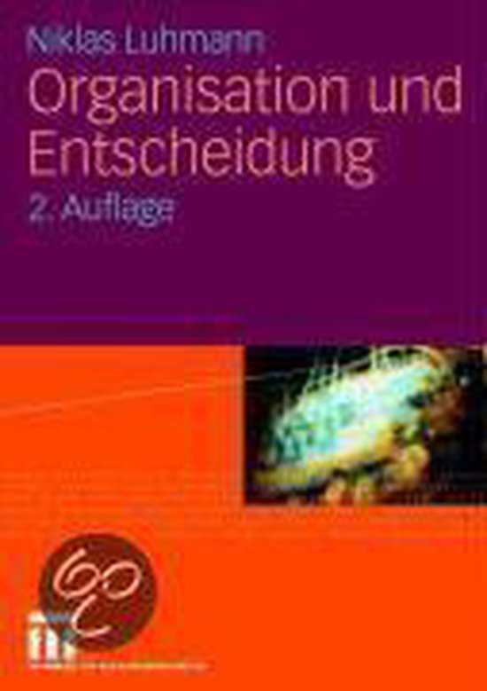 Organisation und Entscheidung - cover