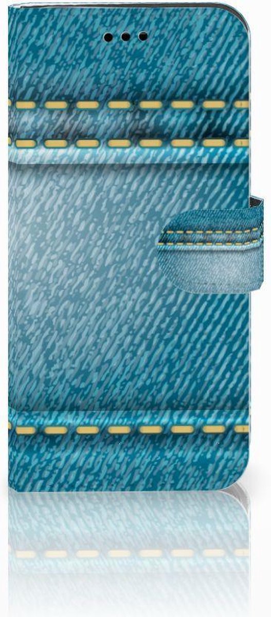 Huawei P10 Lite Wallet Case met Pasjes Jeans