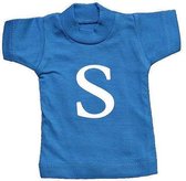 Naamslinger Lettershirts blauw S