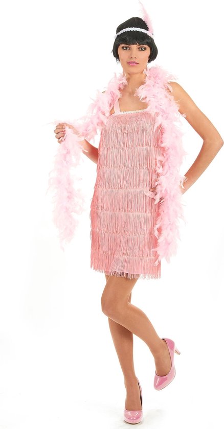 Roze charleston outfit voor vrouwen - Volwassenen kostuums