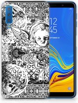 TPU Hoesje Geschikt voor Samsung Galaxy A7 (2018) Design Skulls Angel